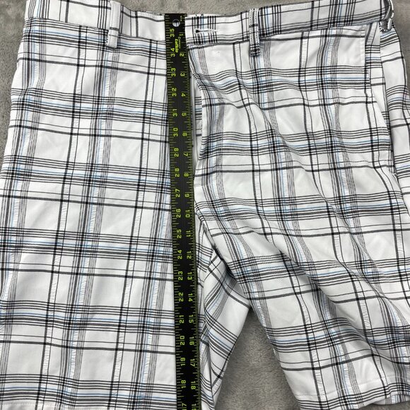 Cool 18 Pro Flat Front Plaid Shorts Men's Size 36 - Picture 7 of 9